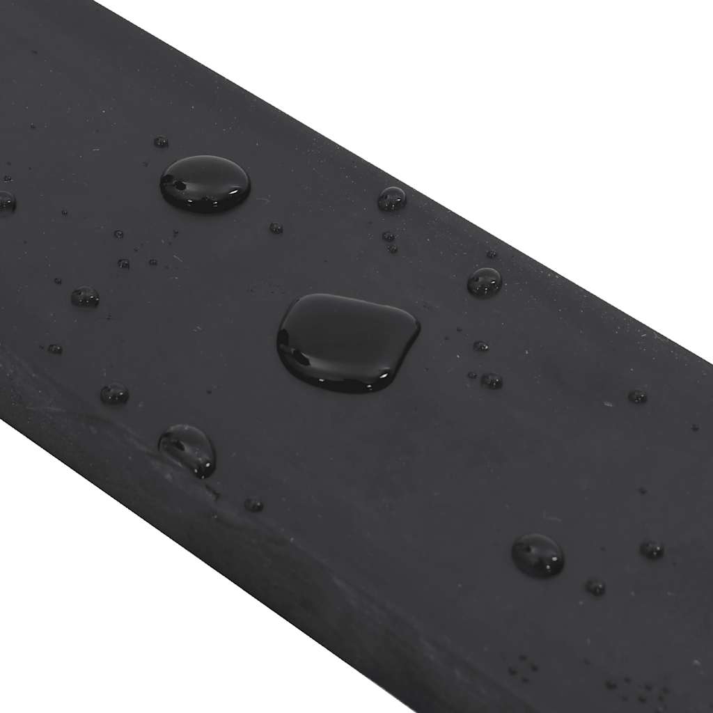 Rubber Edge for Snow Plow Black 100x8x2 cm