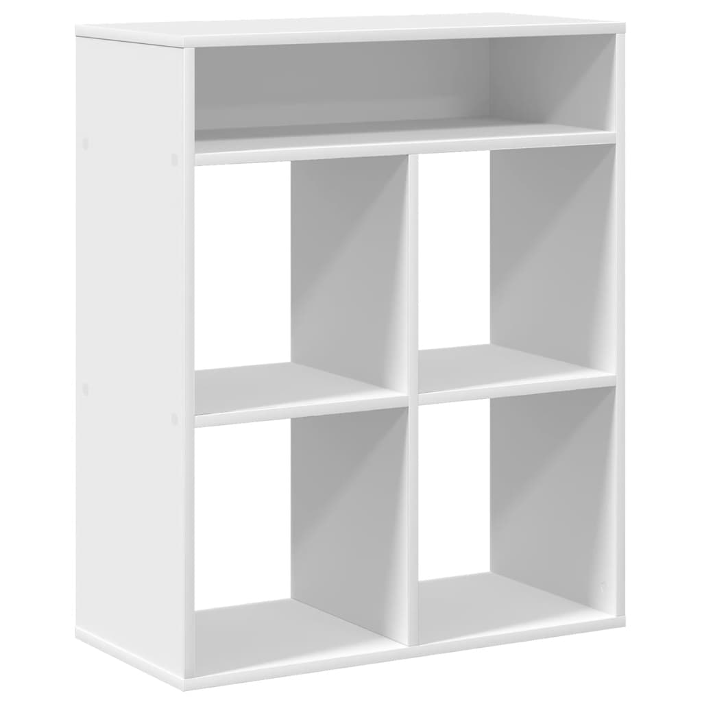 Book Cabinet White 66x31x80 cm Engineered Wood