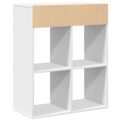 Book Cabinet White 66x31x80 cm Engineered Wood