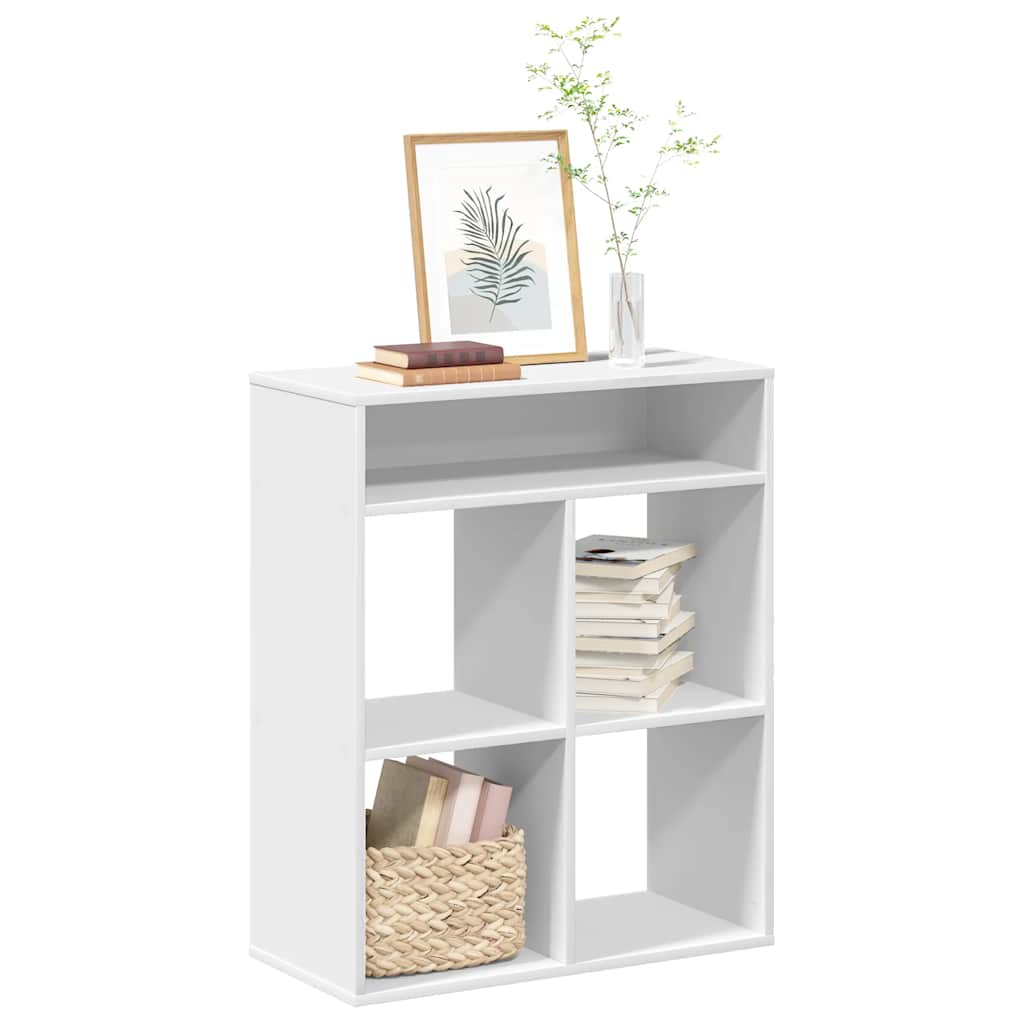 Book Cabinet White 66x31x80 cm Engineered Wood