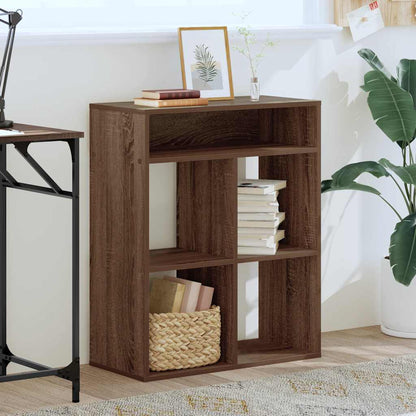 Book Cabinet Brown Oak 66x31x80 cm Engineered Wood