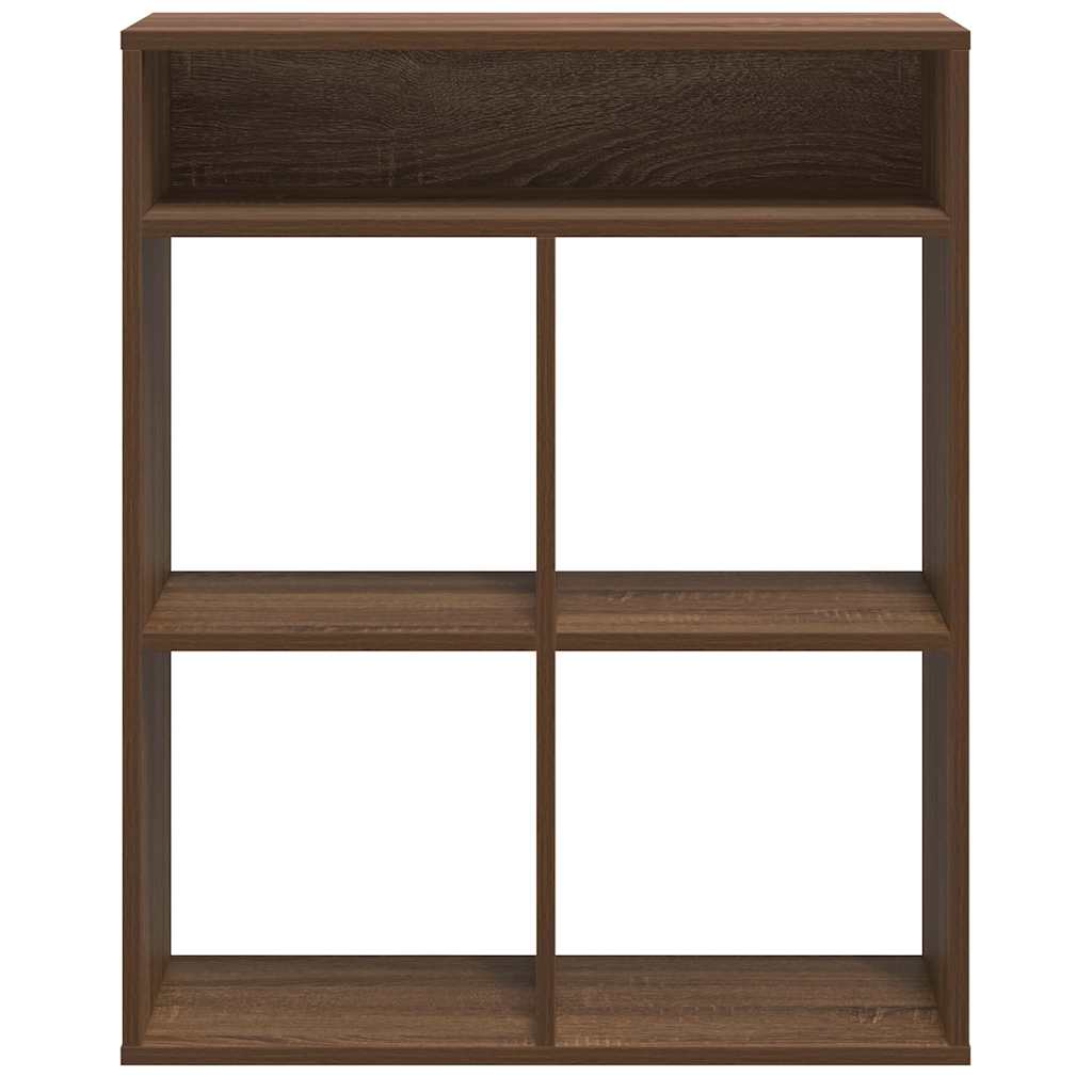 Book Cabinet Brown Oak 66x31x80 cm Engineered Wood