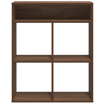 Book Cabinet Brown Oak 66x31x80 cm Engineered Wood