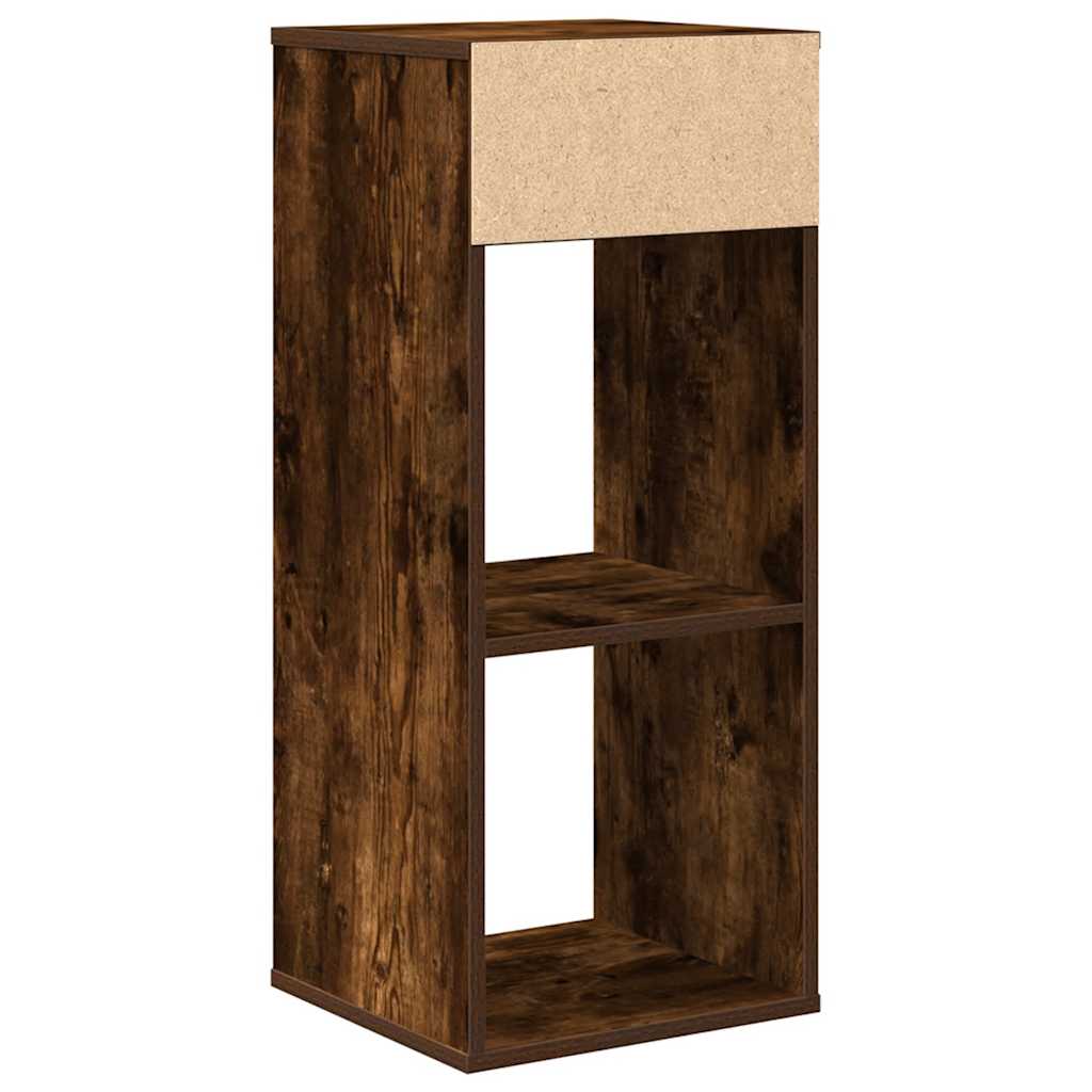 Book Cabinet Smoked Oak 34x31x80 cm Engineered Wood