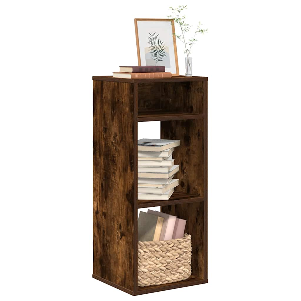 Book Cabinet Smoked Oak 34x31x80 cm Engineered Wood