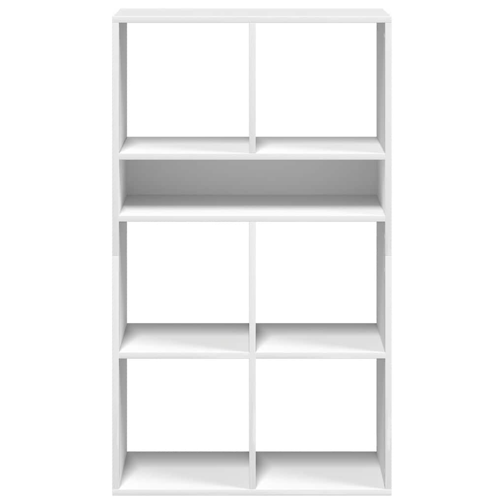 Book Cabinet White 66x31x112 cm Engineered Wood