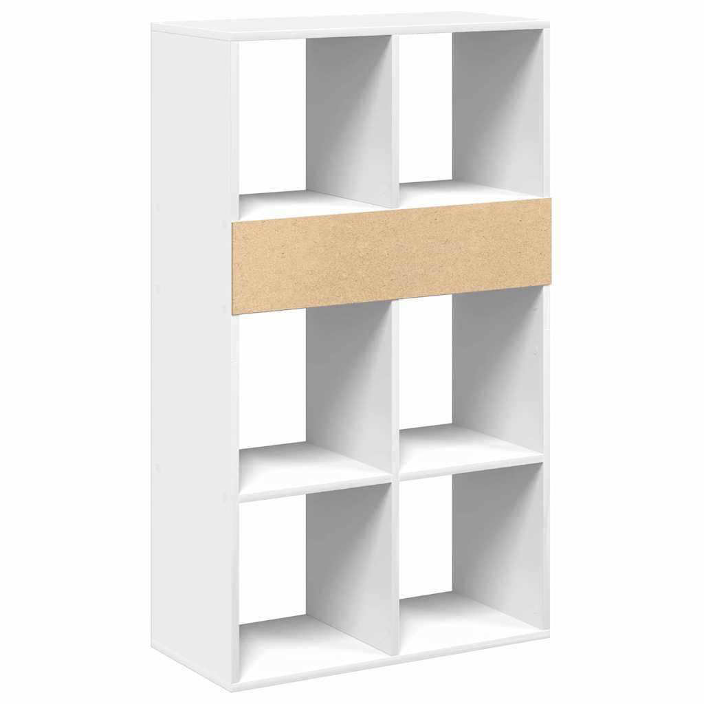 Book Cabinet White 66x31x112 cm Engineered Wood