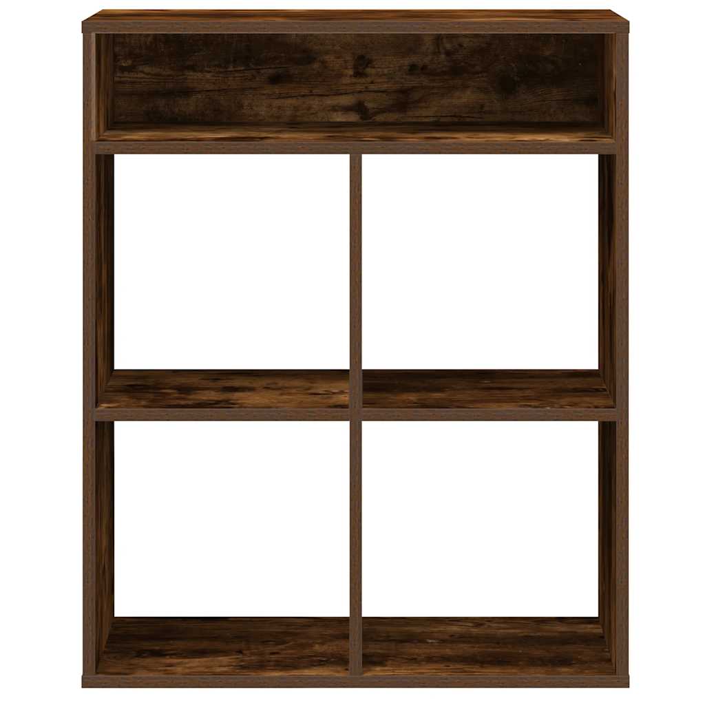 Book Cabinet Smoked Oak 66x31x80 cm Engineered Wood