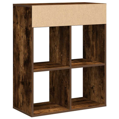 Book Cabinet Smoked Oak 66x31x80 cm Engineered Wood