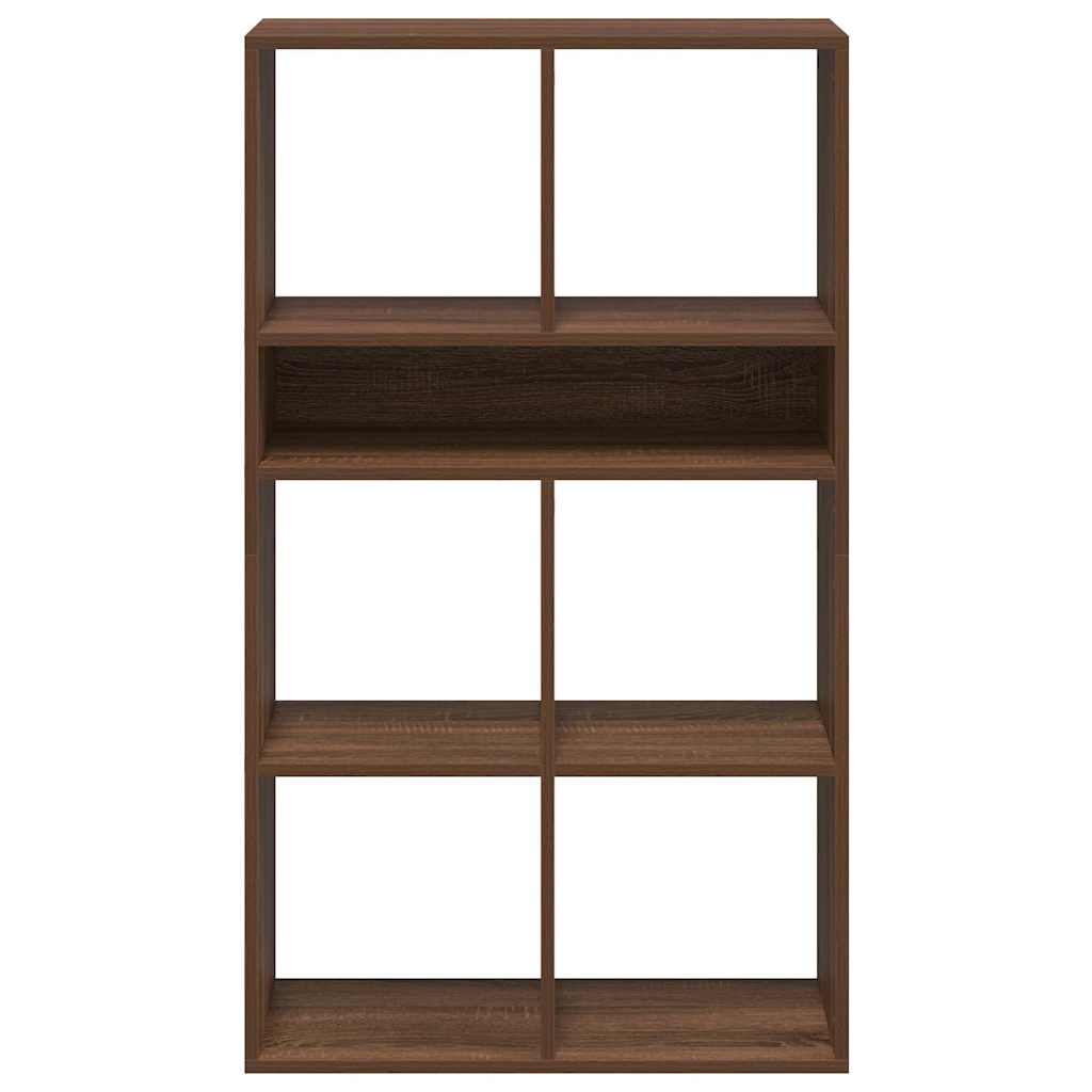 Book Cabinet Brown Oak 66x31x112 cm Engineered Wood