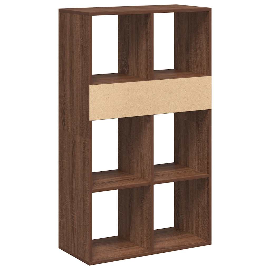 Book Cabinet Brown Oak 66x31x112 cm Engineered Wood