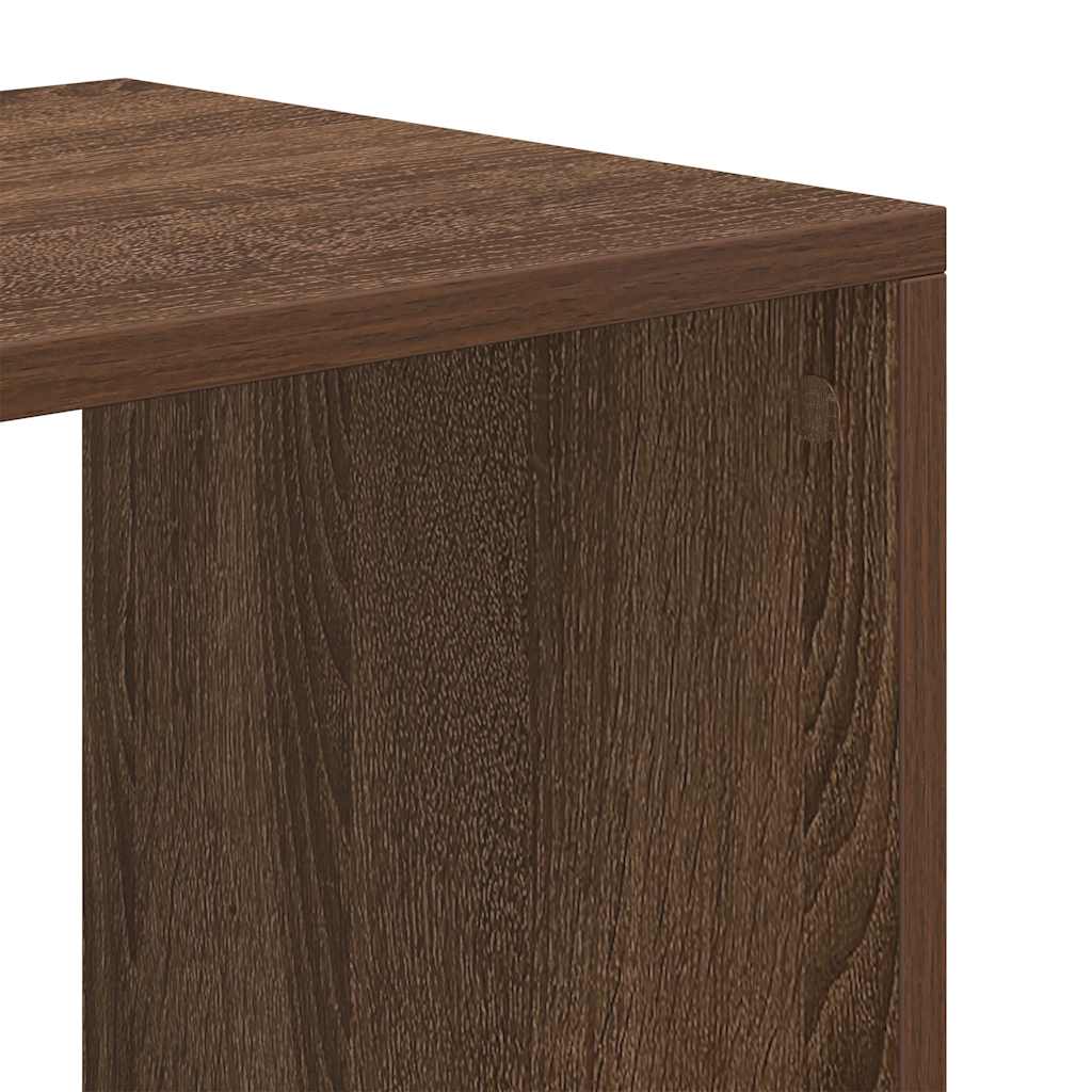 Book Cabinet Brown Oak 66x31x112 cm Engineered Wood