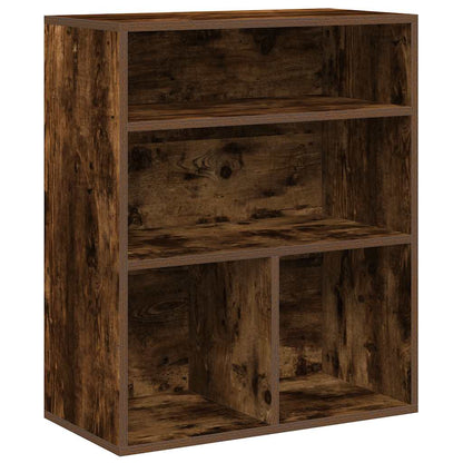 Book Cabinet Smoked Oak 60x30x71.5 cm Engineered Wood