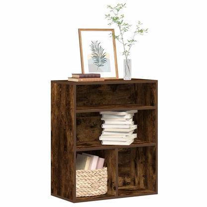 Book Cabinet Smoked Oak 60x30x71.5 cm Engineered Wood