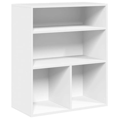 Book Cabinet White 60x30x71.5 cm Engineered Wood