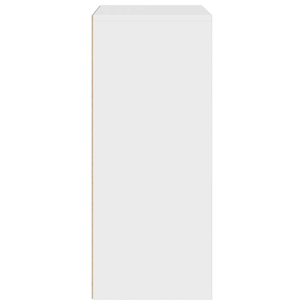 Book Cabinet White 60x30x71.5 cm Engineered Wood