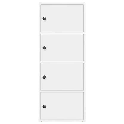 Bookcase White 40x24x102 cm Engineered Wood