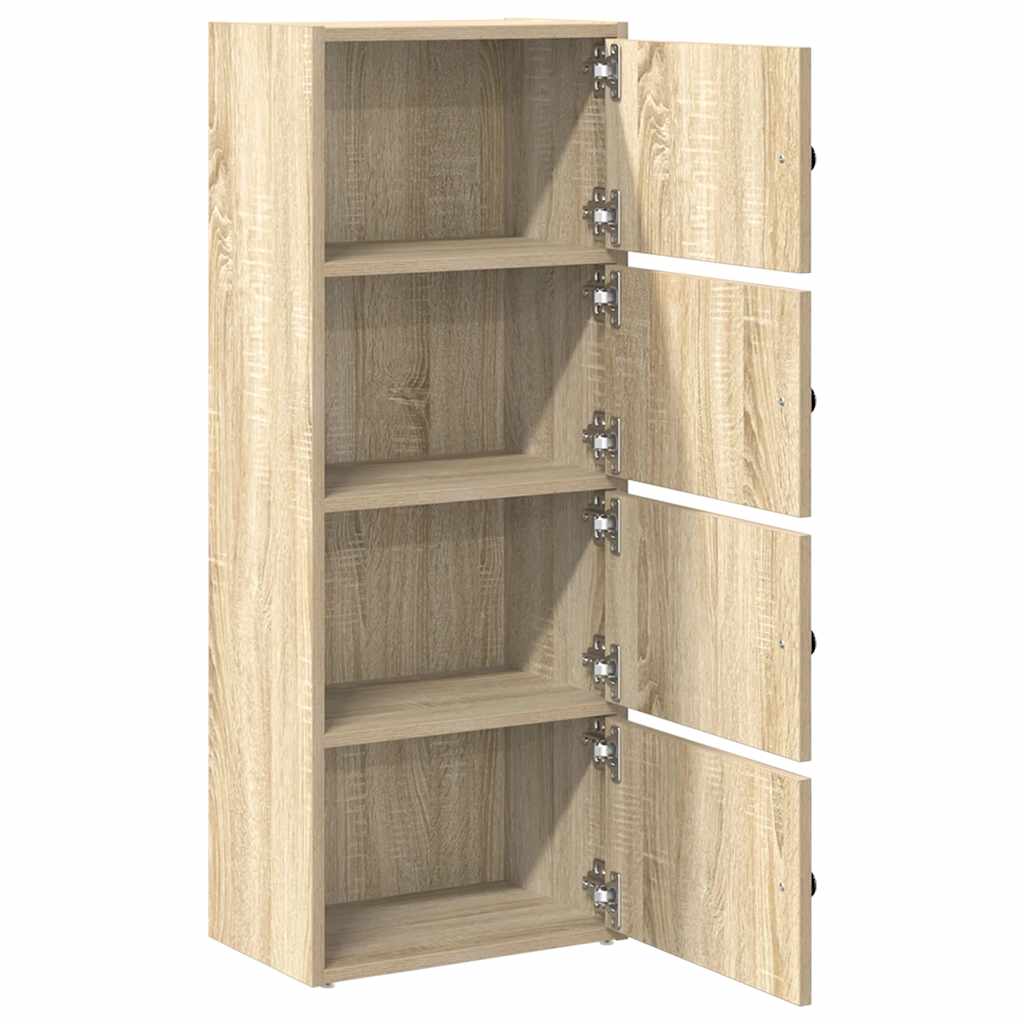 Bookcase Sonoma Oak 40x24x102 cm Engineered Wood