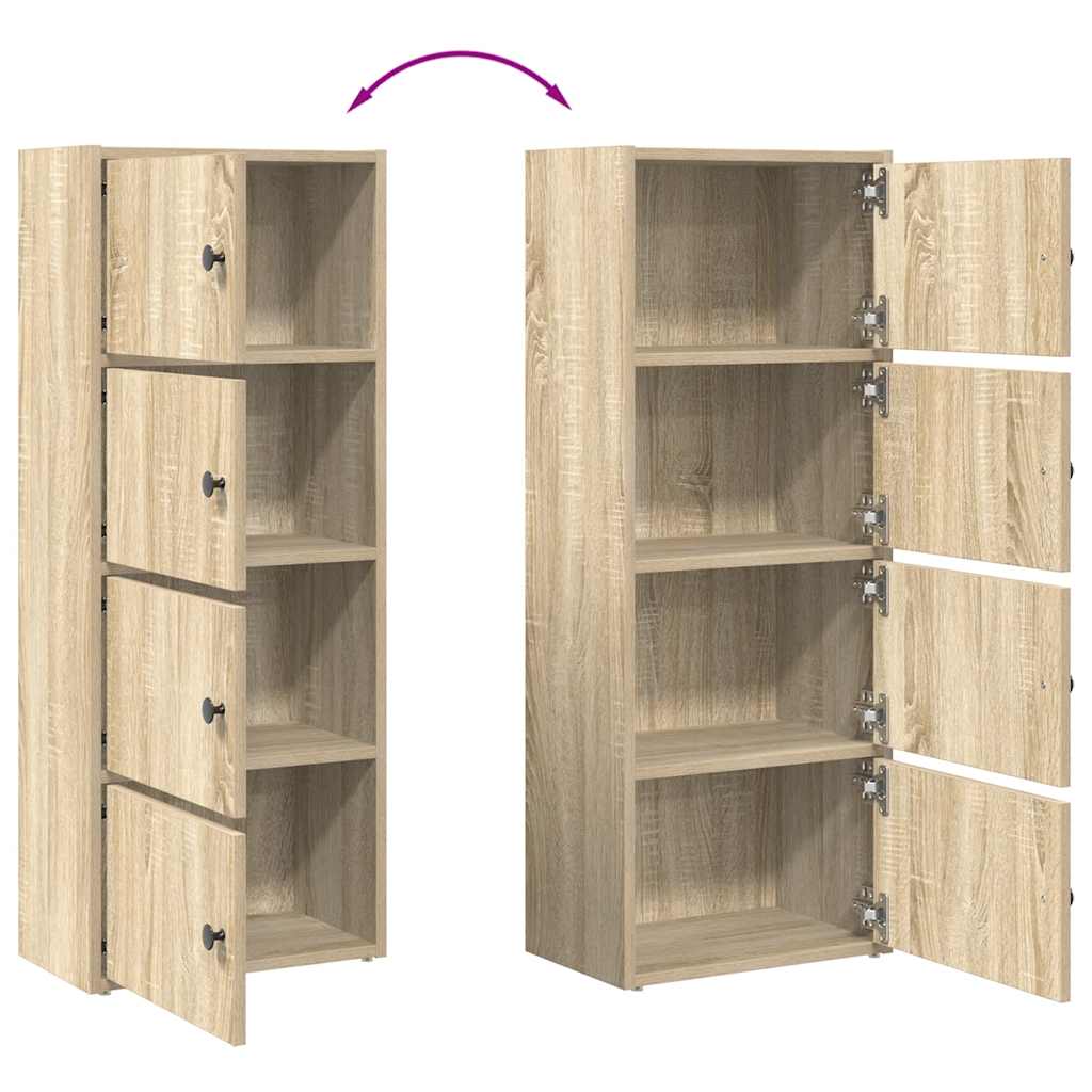 Bookcase Sonoma Oak 40x24x102 cm Engineered Wood