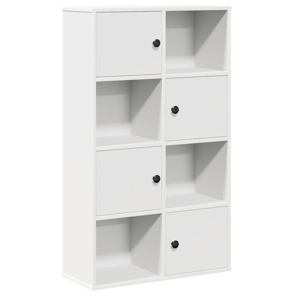 Bookcase White 60x24x101.5 cm Engineered Wood