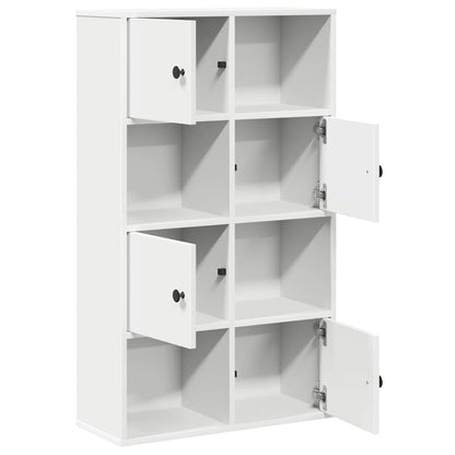 Bookcase White 60x24x101.5 cm Engineered Wood