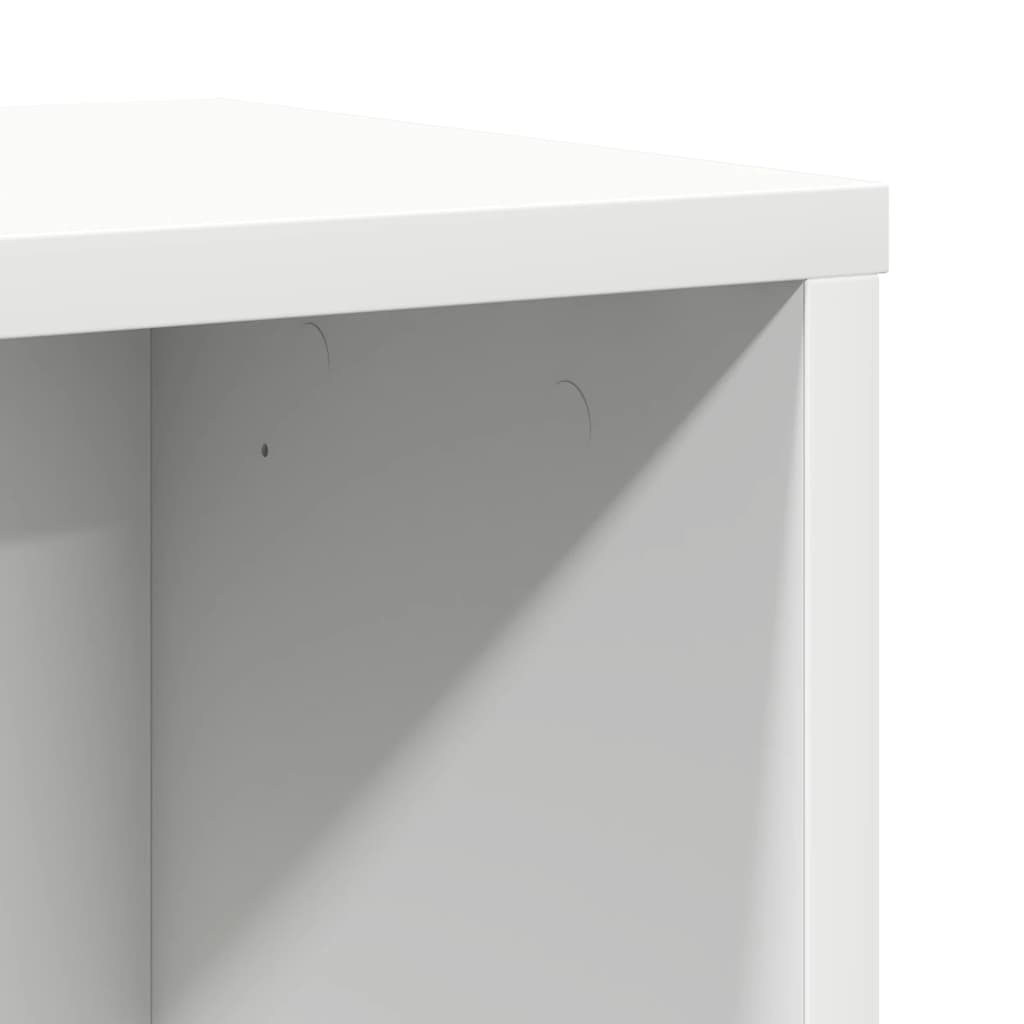 Bookcase White 60x24x101.5 cm Engineered Wood