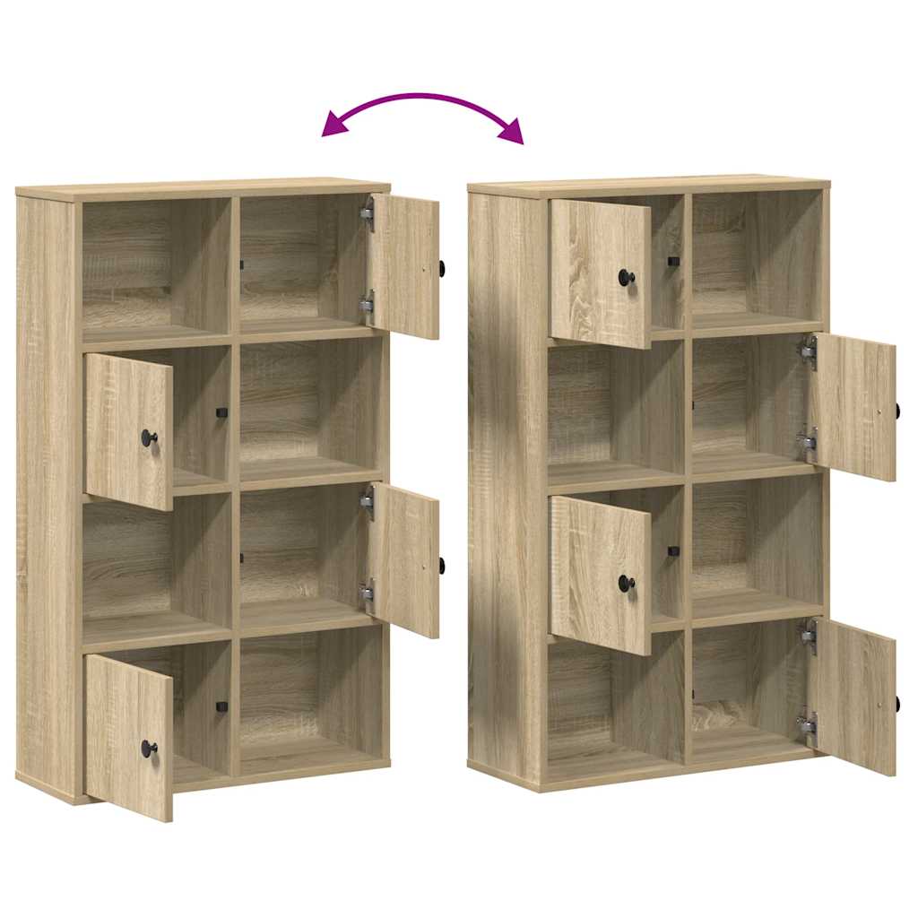 Bookcase Sonoma Oak 60x24x101.5 cm Engineered Wood