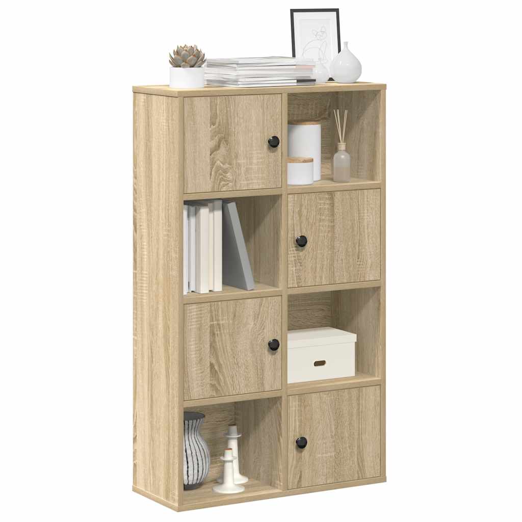 Bookcase Sonoma Oak 60x24x101.5 cm Engineered Wood