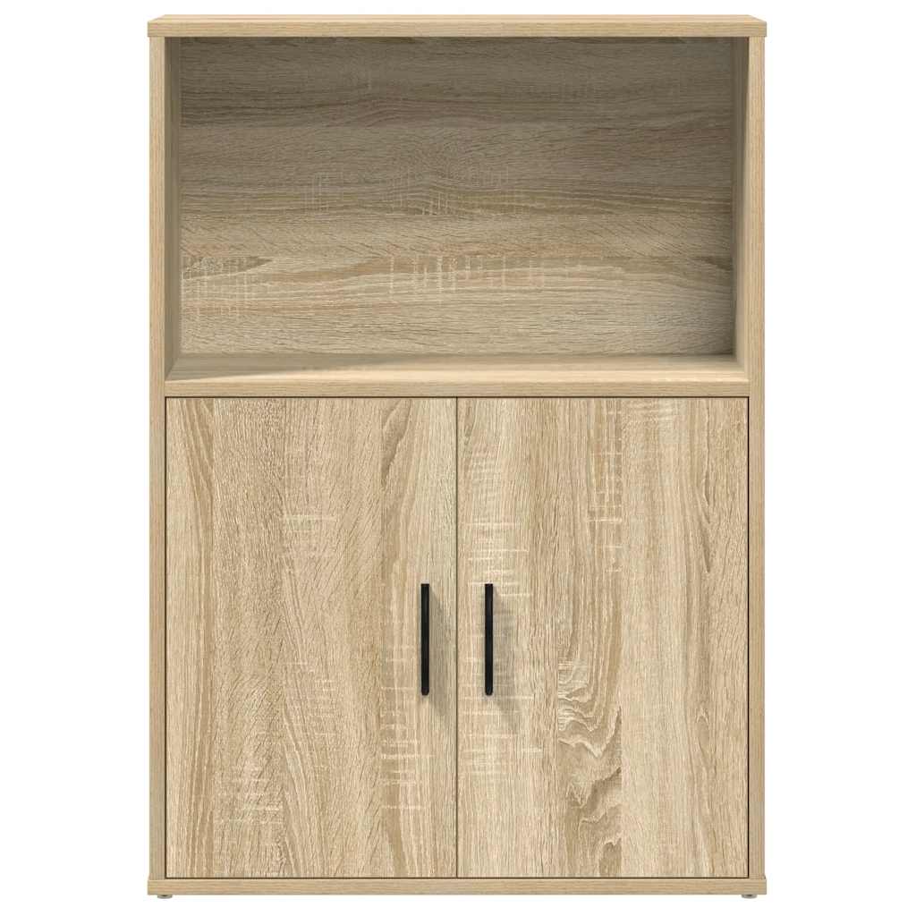 Bookcase Sonoma Oak 60x24x85 cm Engineered Wood