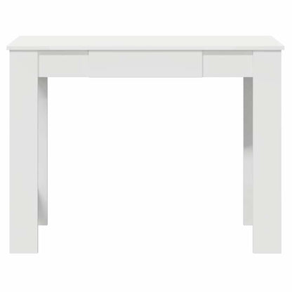 Desk White 100x45x75 cm Engineered Wood