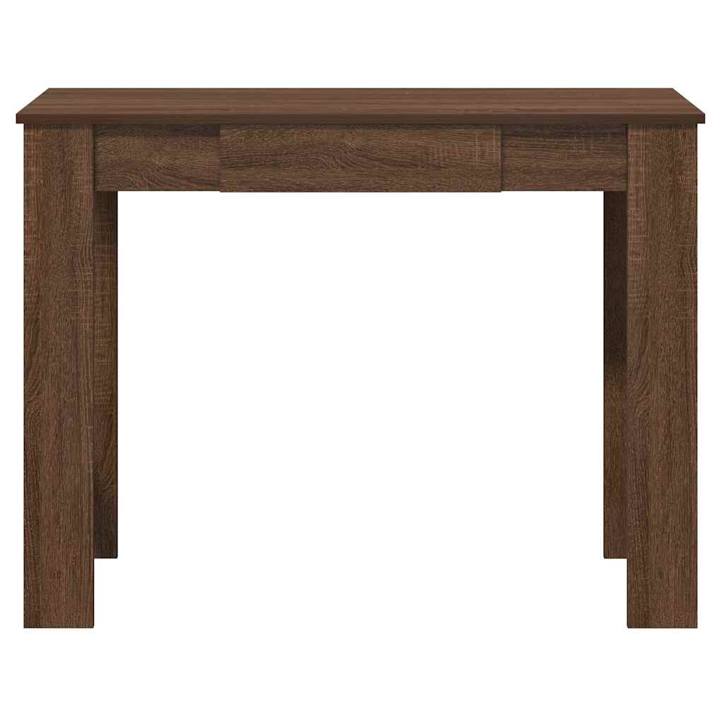 Desk Brown Oak 100x45x75 cm Engineered Wood