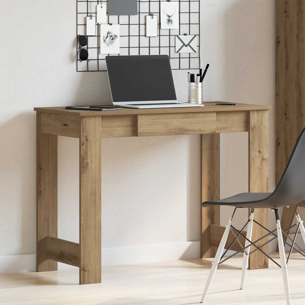 Desk Artisan Oak 100x45x75 cm Engineered Wood