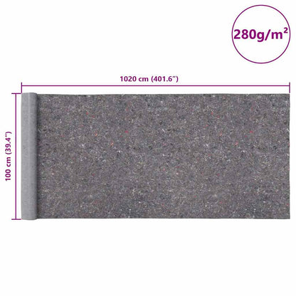 Non-slip Painter Fleece 1020 cm 280 g/m² Grey