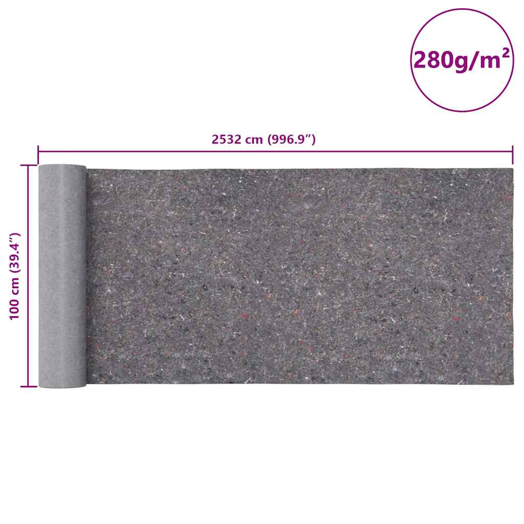 Non-slip Painter Fleece 2532 cm 280 g/m² Grey