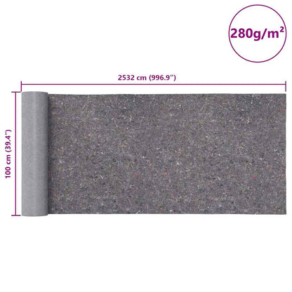 Non-slip Painter Fleece 2532 cm 280 g/m² Grey