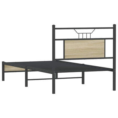 Bed Frame without Mattress Sonoma Oak 80x200 cm Engineered Wood