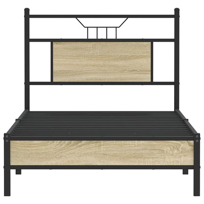 Bed Frame without Mattress Sonoma Oak 90x190 cm Single Engineered Wood