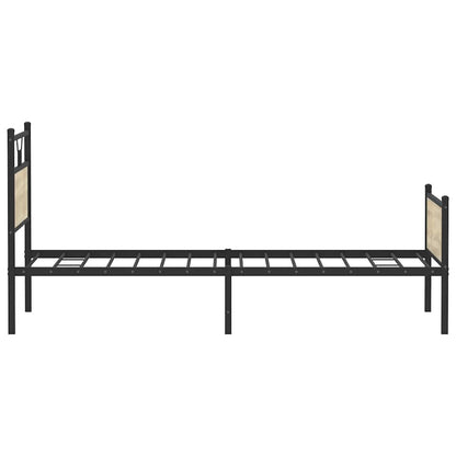 Bed Frame without Mattress Sonoma Oak 100x200 cm Engineered Wood