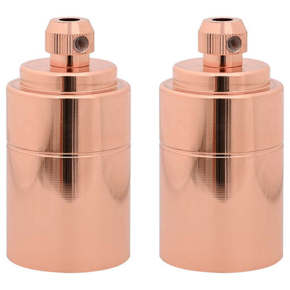 Lamp Holders 2 pcs Rose Gold E27