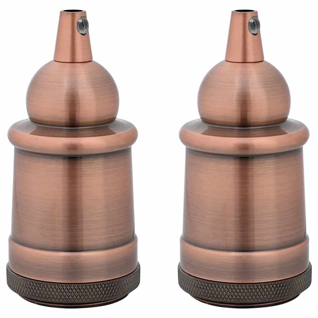 Lamp Holders 2 pcs Red Bronze E27