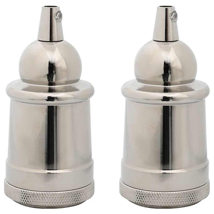 Lamp Holders 2 pcs Satin Nickel E27