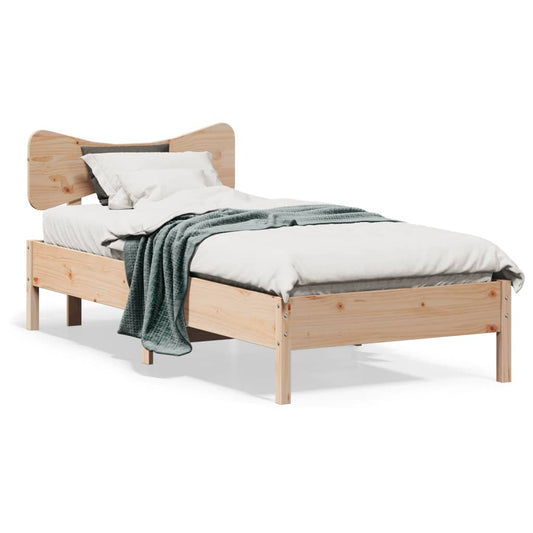 Bed Frame without Mattress 90x190 cm Single Solid Wood Pine