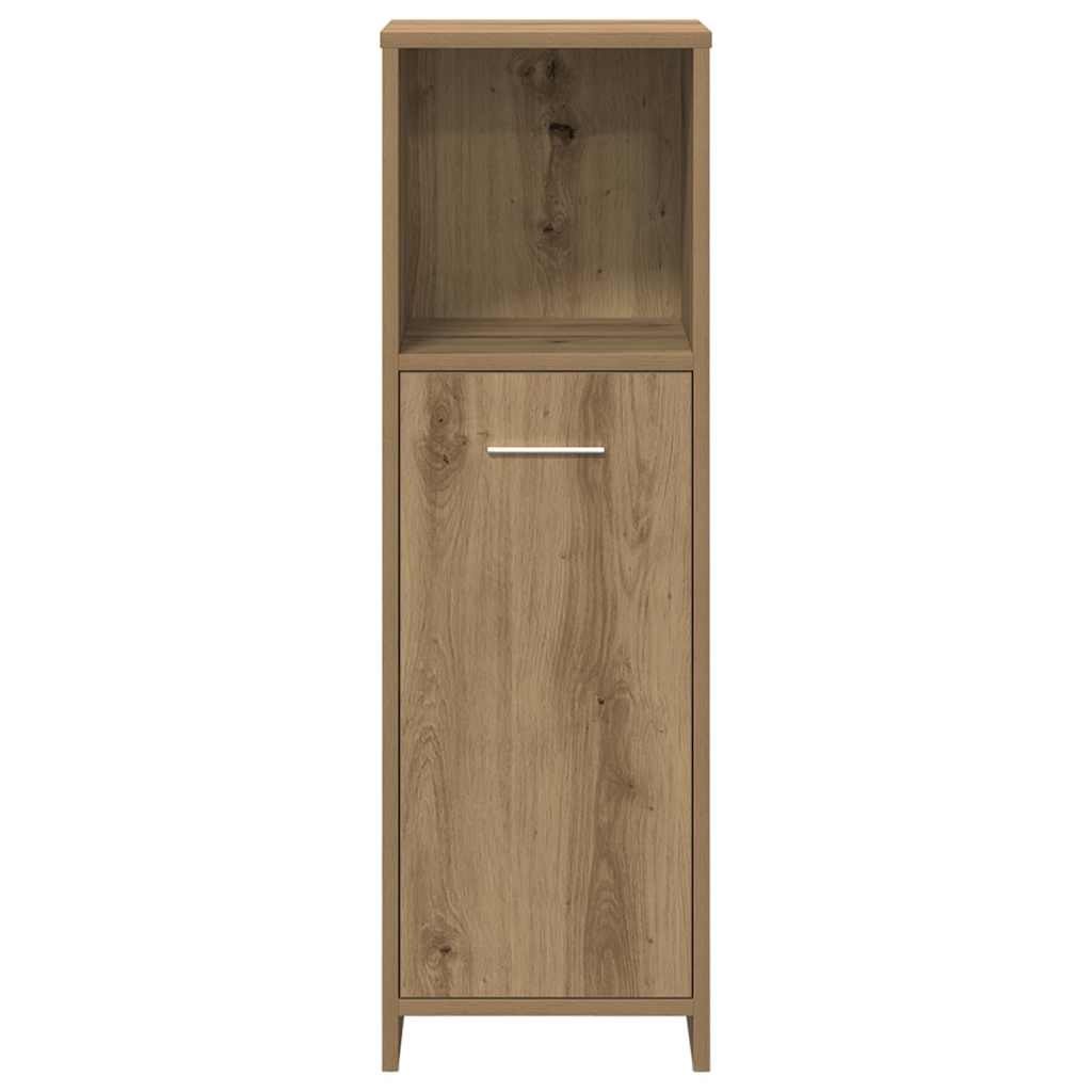 3 Piece Bathroom Furniture Set Artisan Oak Engineered Wood