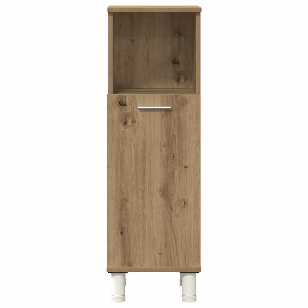 3 Piece Bathroom Furniture Set Artisan Oak Engineered Wood