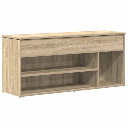 Shoe Bench Sonoma Oak 102x30.5x45 cm Engineered Wood