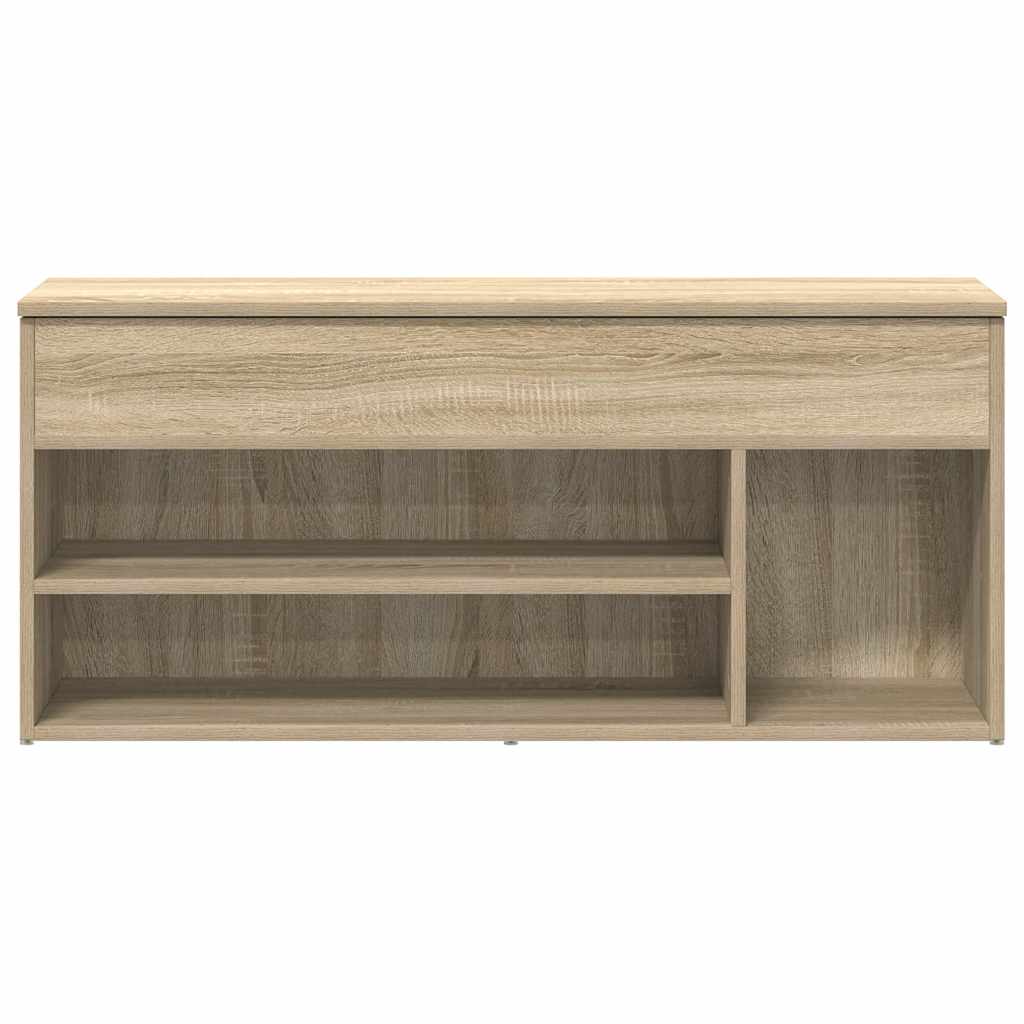 Shoe Bench Sonoma Oak 102x30.5x45 cm Engineered Wood