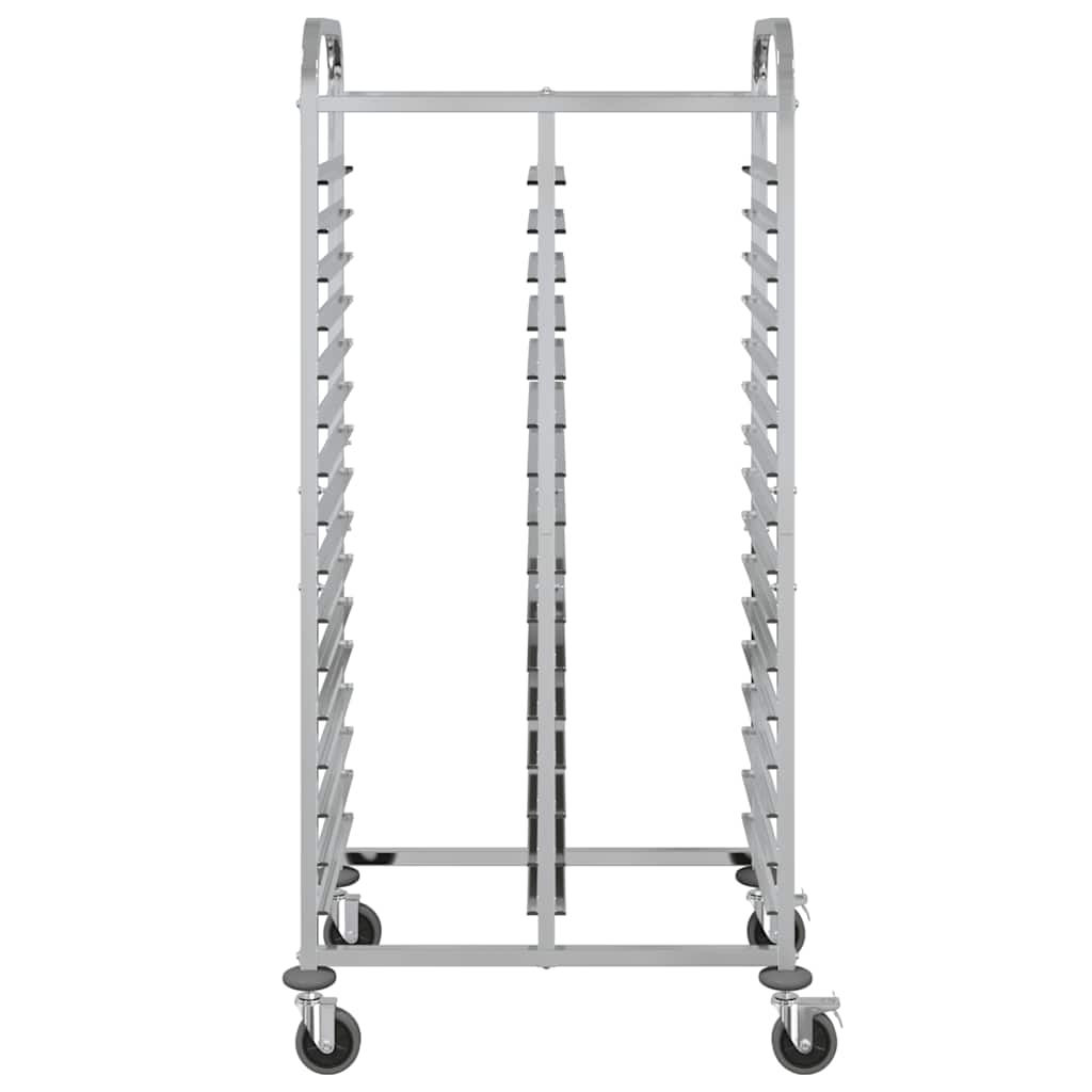 Tray Trolley with 32 GN Containers 75x55x162.5 cm Stainless Steel