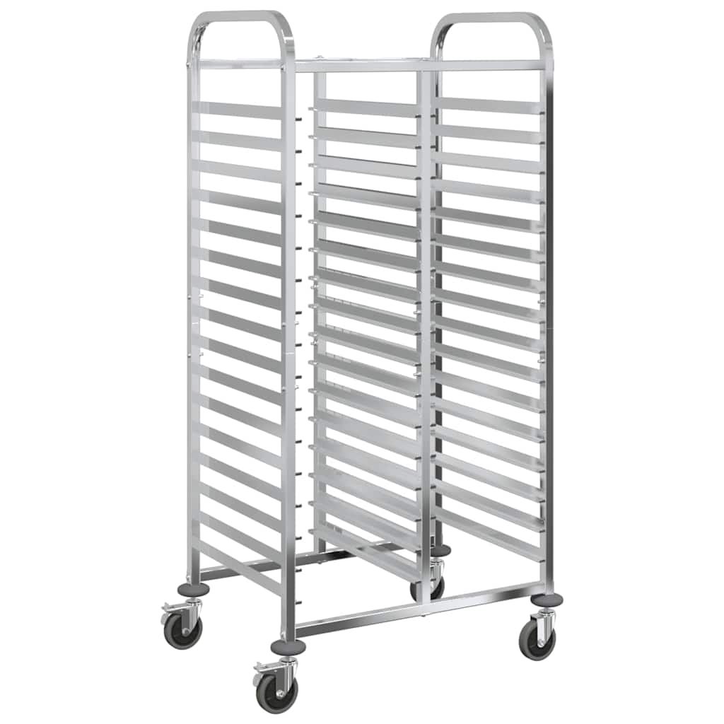 Tray Trolley with 32 GN Containers 75x55x162.5 cm Stainless Steel