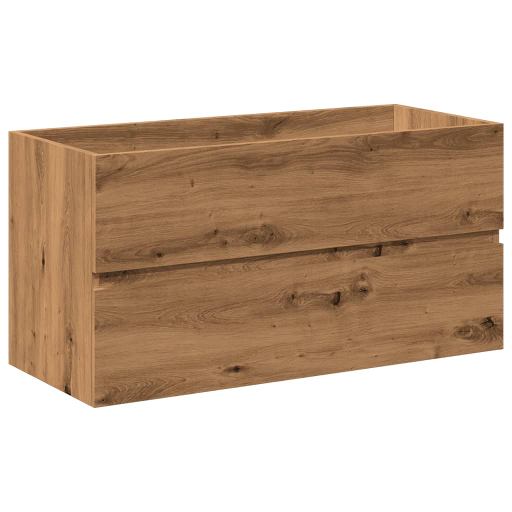 Sink Cabinet with Built-in Basin Artisan Oak 91x39.5x49 cm