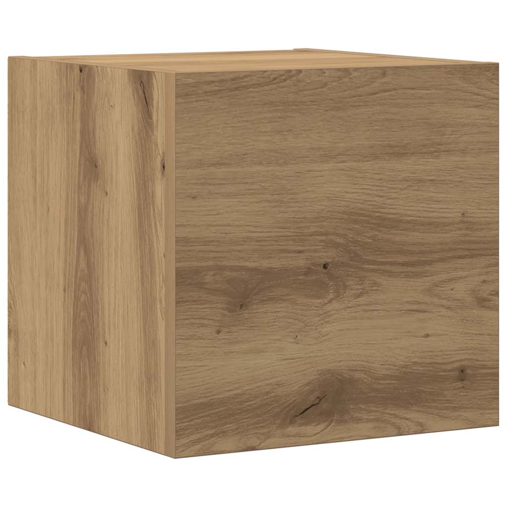 Wall Mounted TV cabinets 5 pcs Artisan Oak Engineered Wood